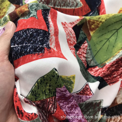 New Fashion Custom Dress Rayon Semi-Digital Print Fabric